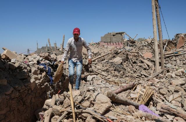 Per žemės drebėjimą Maroke žuvusių žmonių skaičius priartėjo prie 2 900