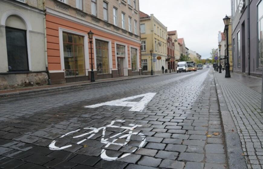 Klaipėdos senamiestyje - nauja dviračių važiavimo tvarka