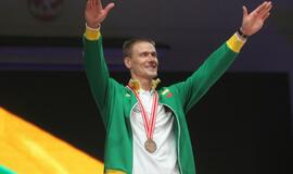 Lietuva pasitiko savo didvyrius - bronzą iškovojusią rinktinę