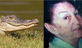 Floridoje senutė tik per stebuklą išsigelbėjo iš aligatoriaus nasrų