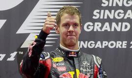 Singapūro "Grand Prix" lenktynes laimėjo vokietis Sebastianas Vettelis
