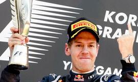 Pietų Korėjos "Grand Prix" lenktynes laimėjo Sebastianas Vettelis