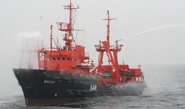 Laivas "Šakiai" dalyvauja tarptautinėse pratybose