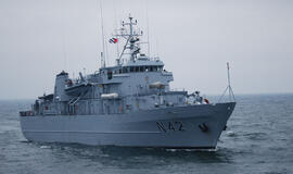 Lietuvos karinis laivas - tarptautinėse pratybose