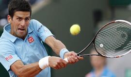 Novakas Džokovičius žais "French Open" aštuntfinalyje