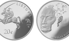 Lietuvos bankas M. K. Oginskio rūmuose Plungėje pristato naująją monetą
