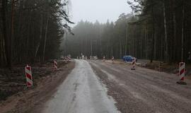 Karklės kelio rekonstrukcija sustabdyta iki pavasario