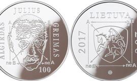 Išleidžiama Algirdo Juliaus Greimo 100-osioms gimimo metinėms skirta moneta