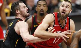 „Raptors“ su Jonu Valančiūnu pasirodymą NBA čempionate baigė skaudžia nesėkme