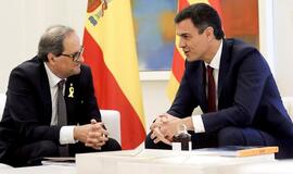 Naujasis Ispanijos premjeras Pedras Sanchezas susitiko su Katalonijos lyderiu