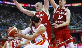 Ispanijos krepšininkai nugalėjo lenkus ir pateko į pasaulio čempionato pusfinalį