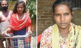 Indijoje mergina 1 200 km vežė namo savo neįgalų tėvą