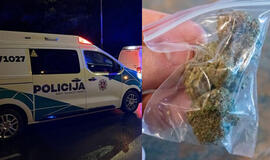 Automobilyje rastas didelis kiekis, įtariama, marihuanos