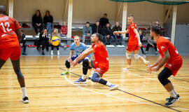 SUSTIPRĖJO. Gargždų „Amber Volley“ klubas jau pirmose dvejose Baltijos vyrų tinklinio lygos rungtynėse pademonstravo savo jėgą. SimFoto nuotr.