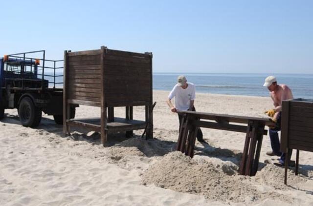 Klaipėdos pliažuose - kol kas tik kalendorinė vasara
