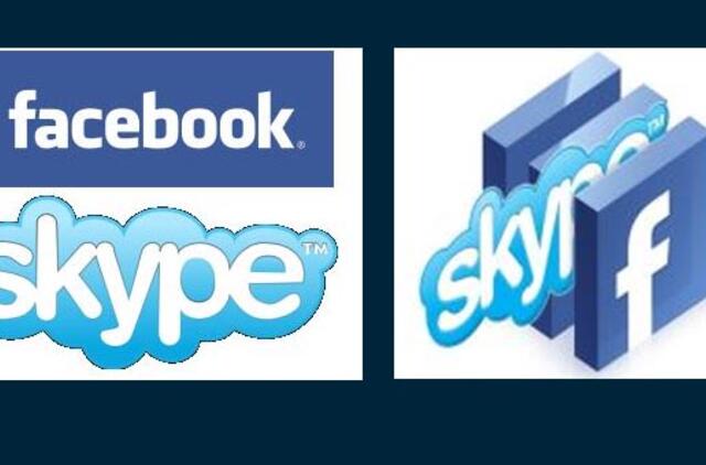 "Facebook" ir "Skype" gali suvienyti jėgas