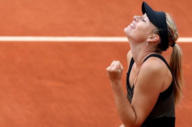 Į "French Open" pusfinalį iškopė Marija Šarapova ir Petra Kvitova