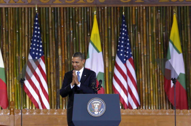 B. Obama: Mianmaras yra reformų kelyje, kuris dar ilgai tęsis