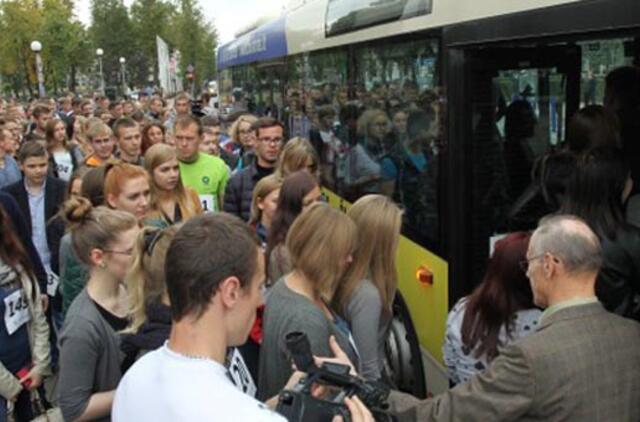 Šiauliuose autobusu važiavo 205 keleiviai