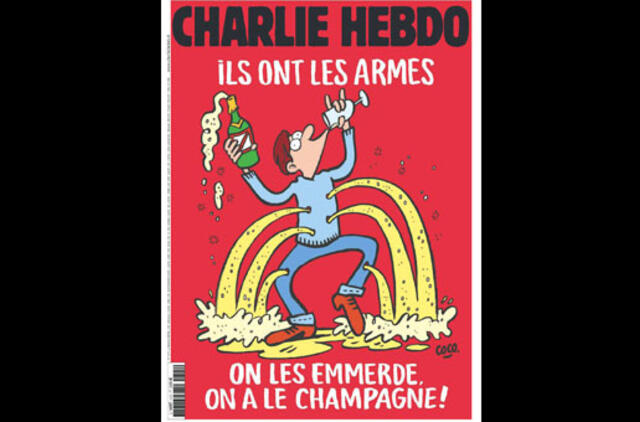 "Charlie Hebdo" į terorą reaguoja sarkazmu