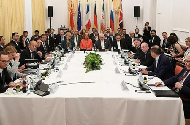 Pasaulio galingieji sieks tarptautinės paramos prieš Iranui taikomas sankcijas