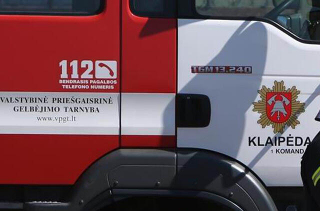 Per gaisrą Klaipėdos rajone nukentėjo žmogus