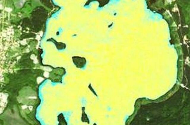 Platelių ežero ekologinė būklė fiksuota iš kosmoso