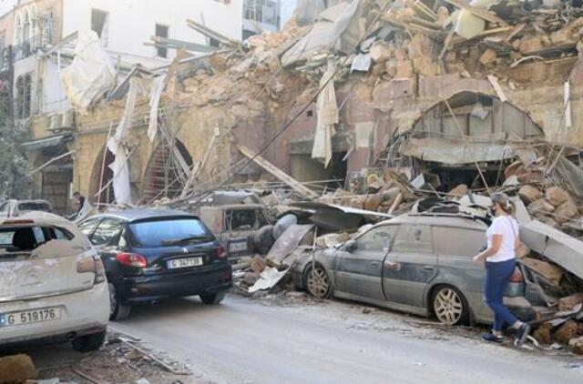 Po sprogimo Beirute daugiau kaip 200 000 žmonių liko be namų