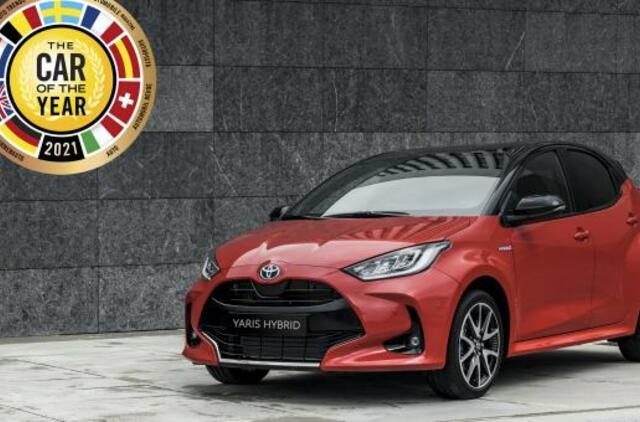 Naujasis „Toyota Yaris“ pelnė prestižinį apdovanojimą – tapo Europos metų automobiliu 2021